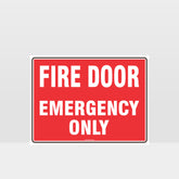 Custom Metal Sign,Fire Door Emergency Only Sign